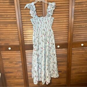 Hill House Home The Nap Dress Pond Floral Poplin Size Medium